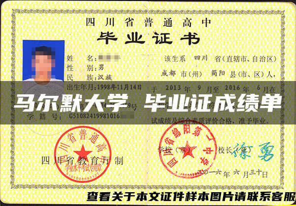 马尔默大学 毕业证成绩单