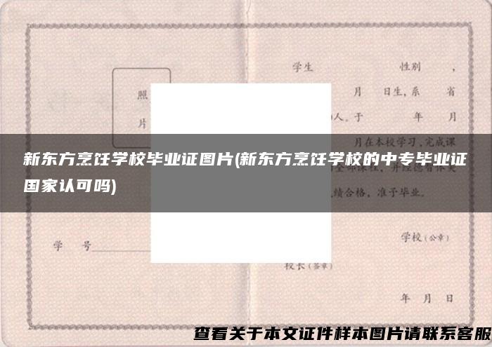 新东方烹饪学校毕业证图片(新东方烹饪学校的中专毕业证国家认可吗)