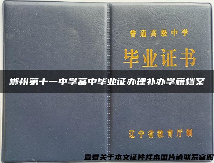 郴州第十一中学高中毕业证办理补办学籍档案