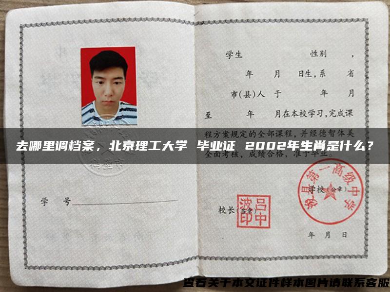 去哪里调档案，北京理工大学 毕业证 2002年生肖是什么？