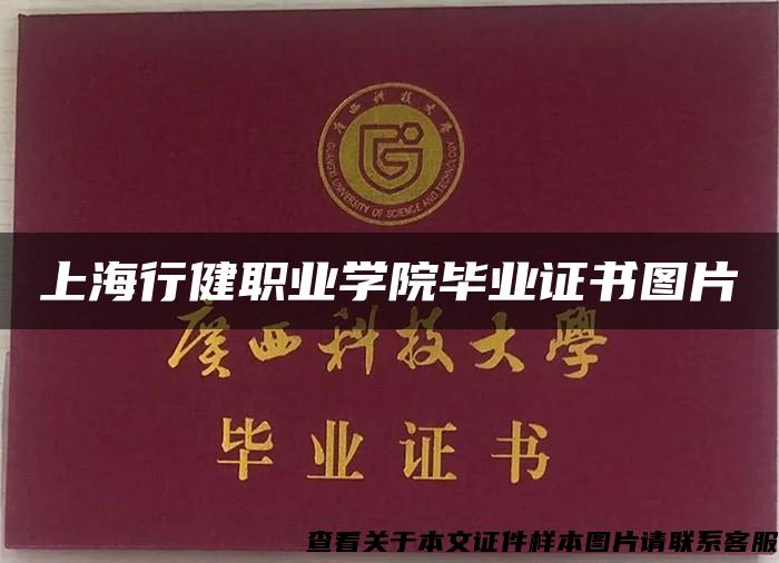 上海行健职业学院毕业证书图片