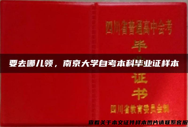 要去哪儿领，南京大学自考本科毕业证样本