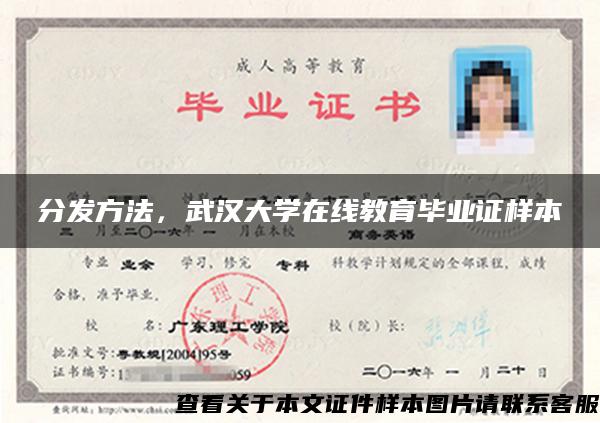 分发方法，武汉大学在线教育毕业证样本