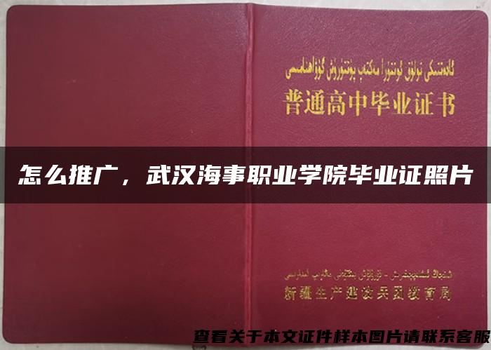 怎么推广，武汉海事职业学院毕业证照片