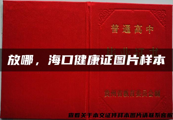 放哪,海口健康证图片样本 放哪,海口健康证图片样本