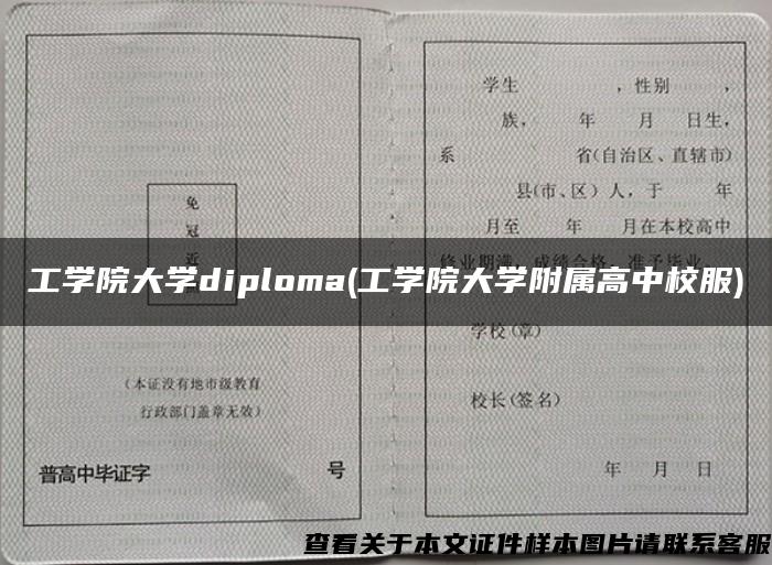工学院大学diploma(工学院大学附属高中校服)