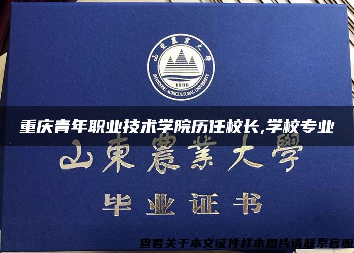 重庆青年职业技术学院历任校长,学校专业