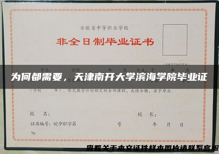 为何都需要，天津南开大学滨海学院毕业证