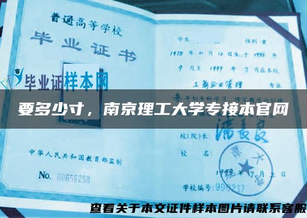要多少寸,南京理工大学专接本官网 要多少寸,南京理工大学专接本官网