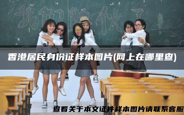 香港居民身份证样本图片(网上在哪里查)