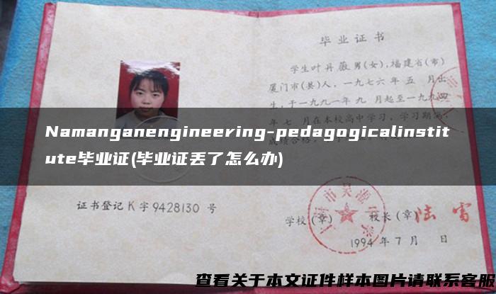 Namanganengineering-pedagogicalinstitute毕业证(毕业证丢了怎么办)