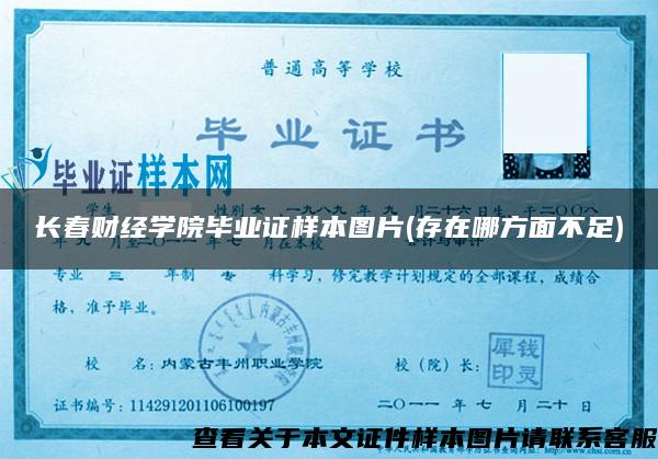 长春财经学院毕业证样本图片(存在哪方面不足) 长春财经学院毕业证样本图片(存在哪方面不足)