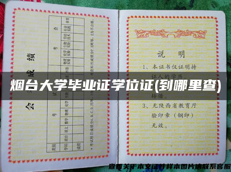 烟台大学毕业证学位证(到哪里查)