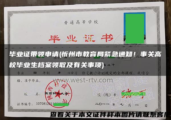 毕业证带领申请(忻州市教育局紧急通知！事关高校毕业生档案领取及有关事项)