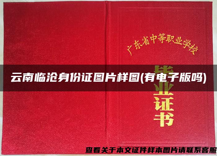 云南临沧身份证图片样图(有电子版吗)