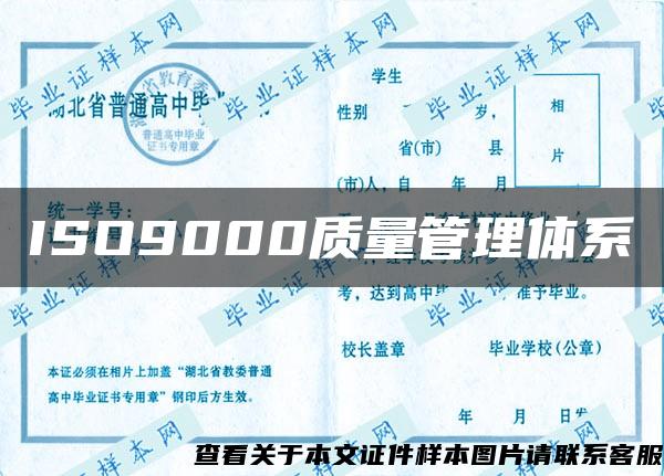 ISO9000质量管理体系