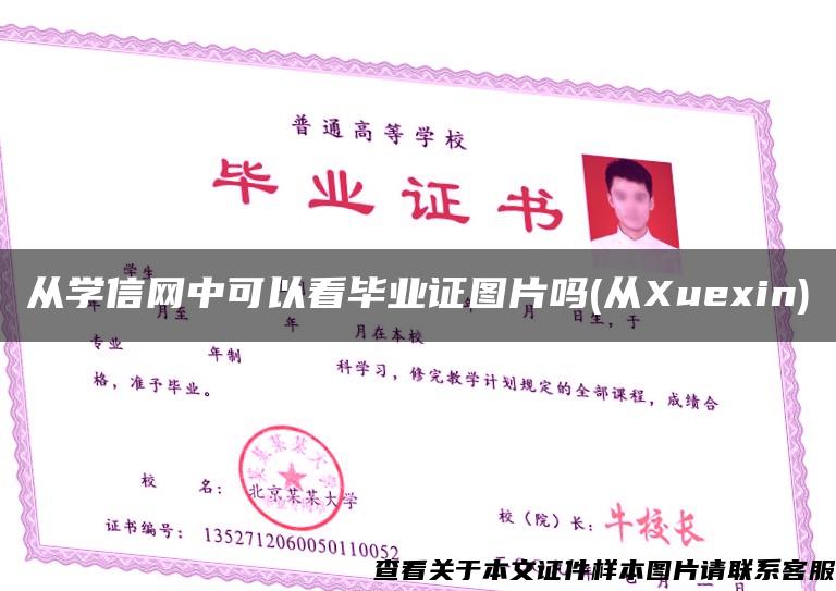 从学信网中可以看毕业证图片吗(从Xuexin)