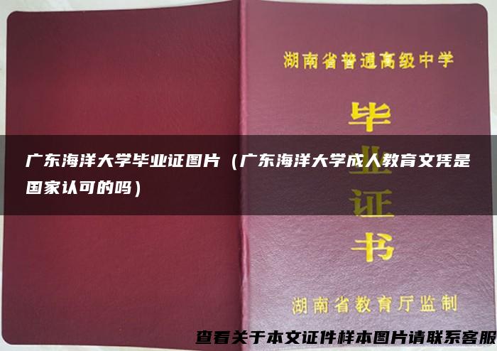 广东海洋大学毕业证图片（广东海洋大学成人教育文凭是国家认可的吗）