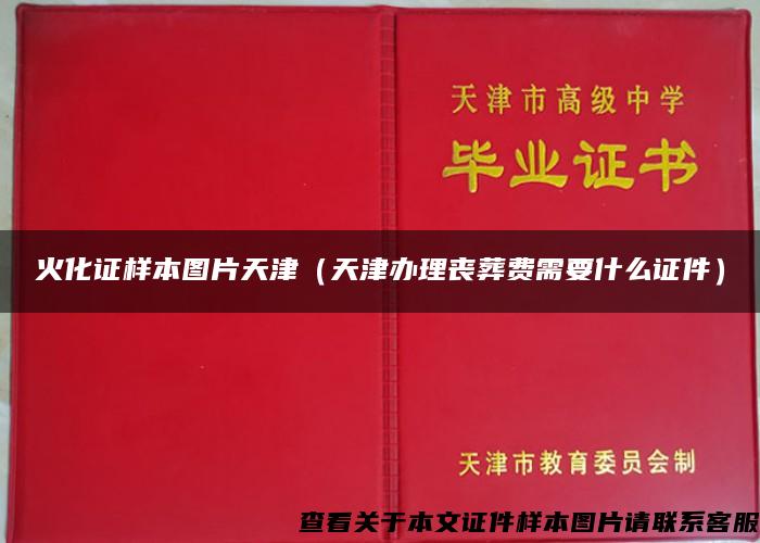 火化证样本图片天津（天津办理丧葬费需要什么证件）