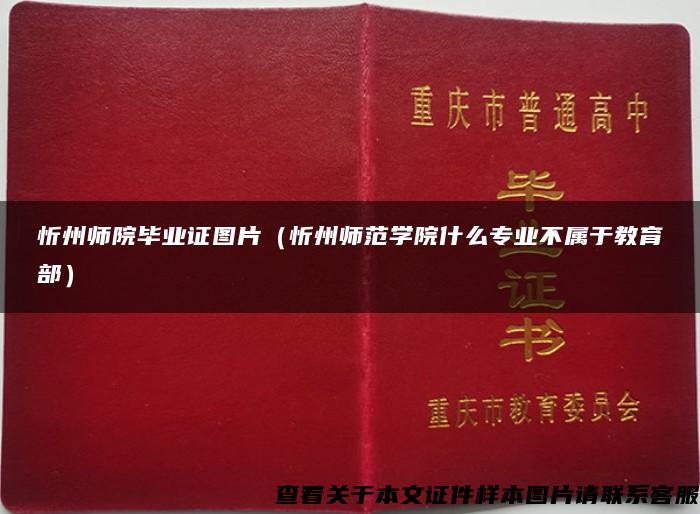 忻州师院毕业证图片（忻州师范学院什么专业不属于教育部）