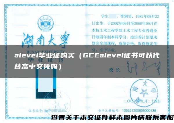 alevel毕业证购买（GCEalevel证书可以代替高中文凭吗）