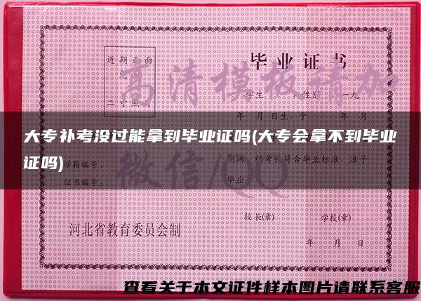 大专补考没过能拿到毕业证吗(大专会拿不到毕业证吗)