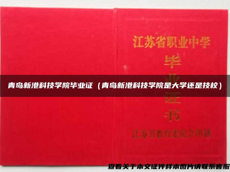 青岛新港科技学院毕业证（青岛新港科技学院是大学还是技校）