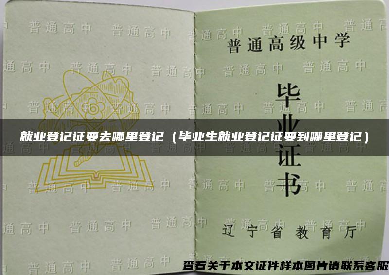 就业登记证要去哪里登记（毕业生就业登记证要到哪里登记）