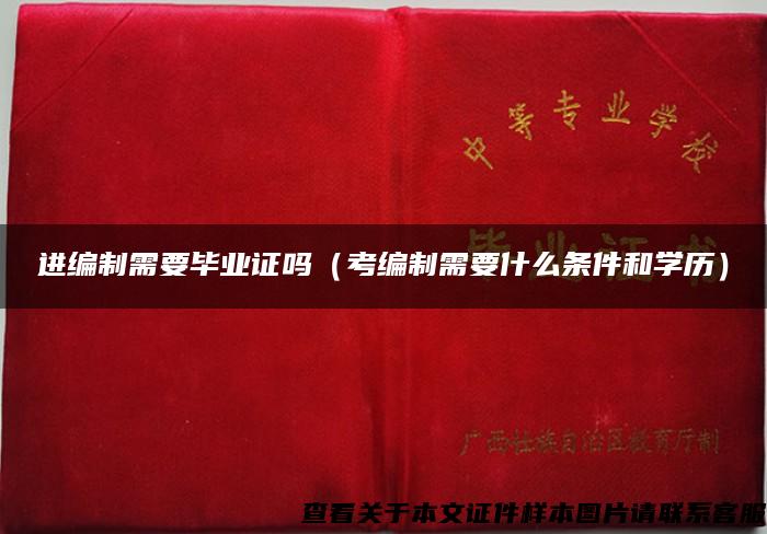 进编制需要毕业证吗（考编制需要什么条件和学历）