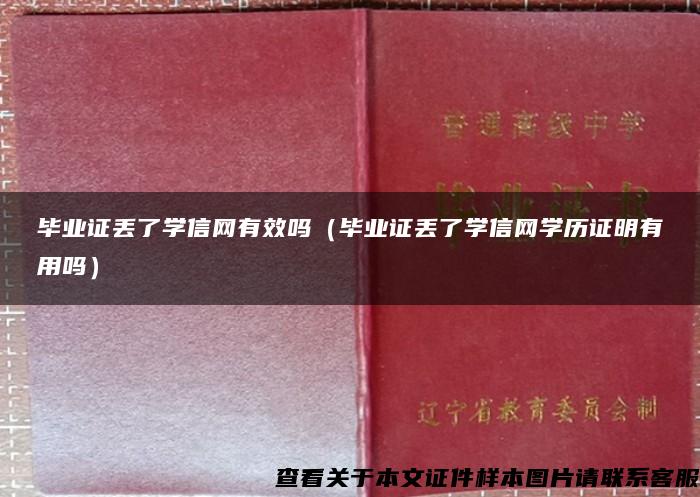 毕业证丢了学信网有效吗（毕业证丢了学信网学历证明有用吗）