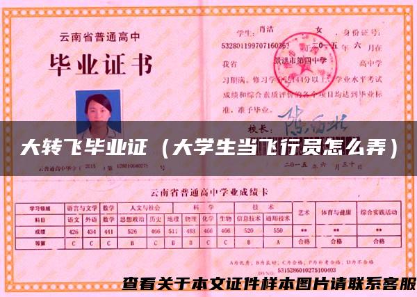 大转飞毕业证(大学生当飞行员怎么弄) 大转飞毕业证(大学生当飞行员怎么弄)