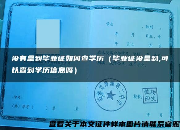 没有拿到毕业证如何查学历（毕业证没拿到,可以查到学历信息吗）
