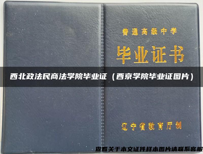 西北政法民商法学院毕业证（西京学院毕业证图片）