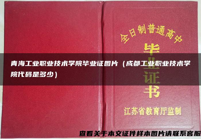 青海工业职业技术学院毕业证图片（成都工业职业技术学院代码是多少）