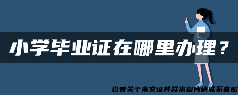 小学毕业证在哪里办理？