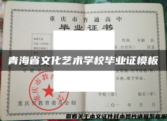 青海省文化艺术学校毕业证模板