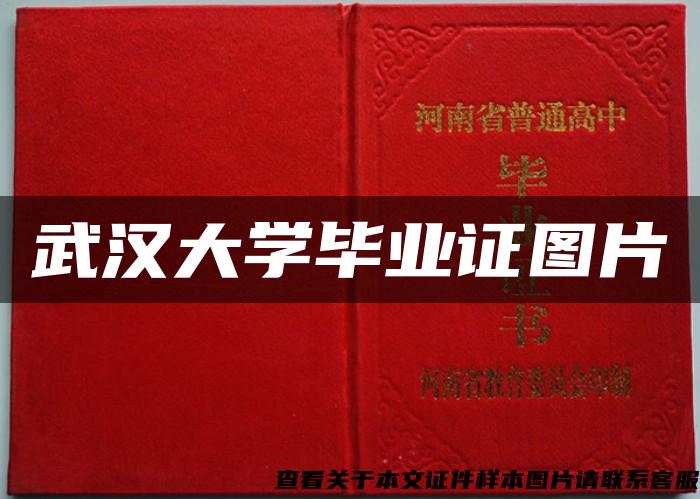 武汉大学毕业证图片