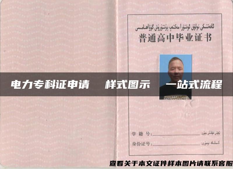 电力专科证申请  样式图示  一站式流程