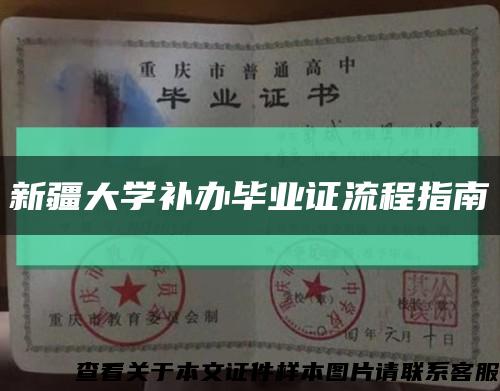 新疆大学补办毕业证流程指南缩略图