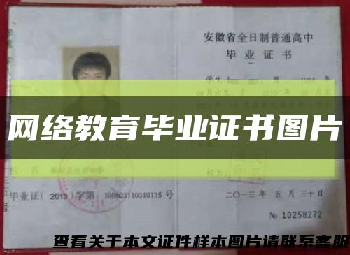 网络教育毕业证书图片缩略图