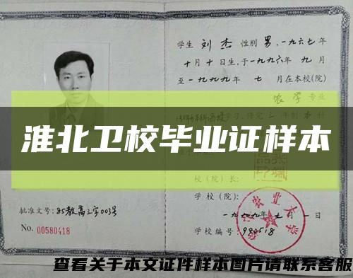 淮北卫校毕业证样本缩略图