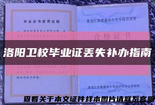 洛阳卫校毕业证丢失补办指南缩略图