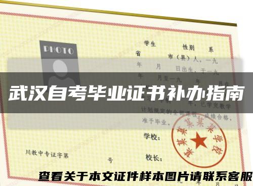 武汉自考毕业证书补办指南缩略图