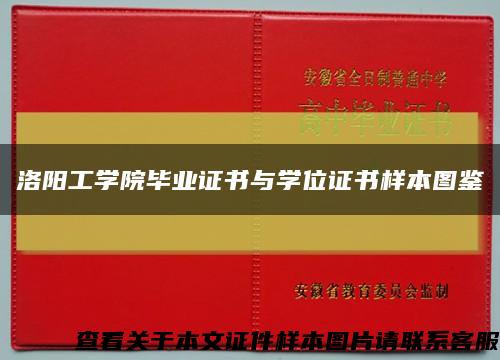 洛阳工学院毕业证书与学位证书样本图鉴缩略图