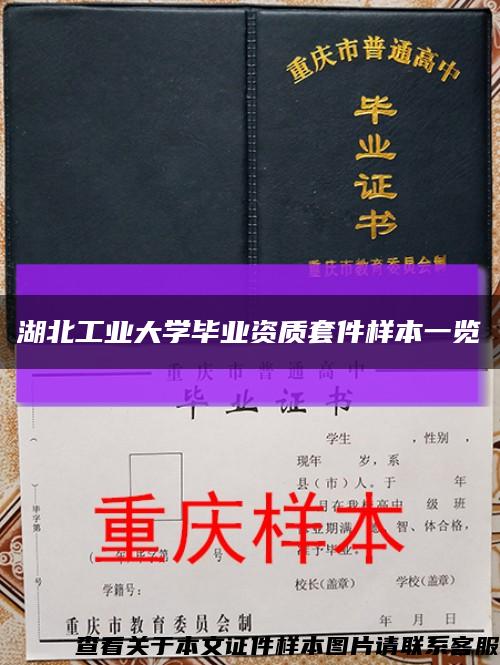 湖北工业大学毕业资质套件样本一览缩略图