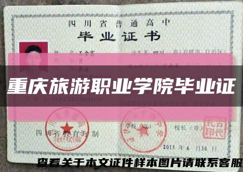 重庆旅游职业学院毕业证缩略图