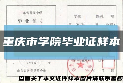 重庆市学院毕业证样本缩略图