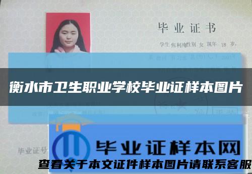 衡水市卫生职业学校毕业证样本图片缩略图