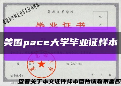 美国pace大学毕业证样本缩略图