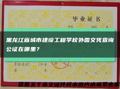 黑龙江省城市建设工程学校外国文凭查询公证在哪里？缩略图